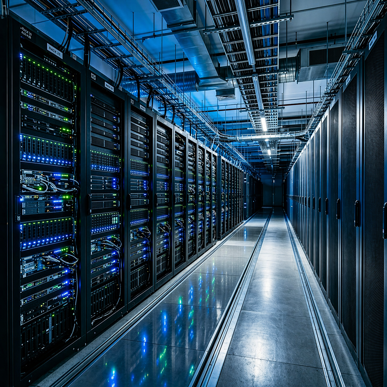 Black and white data center infrastructure for secure agentic AI systems